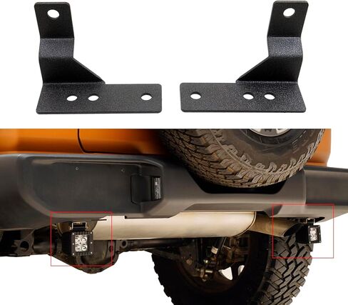 EAG 20W 2x2 LED Pod Light Mount Fit for 2018-2021 Wrangler JL / 2020-2021 Gladiator JT Rear Bumper Mount in Saudi Arabia