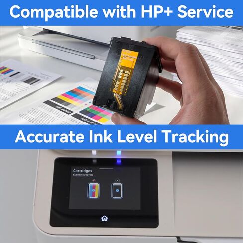 High Yield 68e Ink Cartridges Replacement for HP 68 68e Ink Cartridges Black/Color Comco Pack Compatible for HP Envy 6155e 6555e 6100e 6500e 6558e Printer, Latest-Chip, Accurate Ink Level Tracking in Saudi Arabia