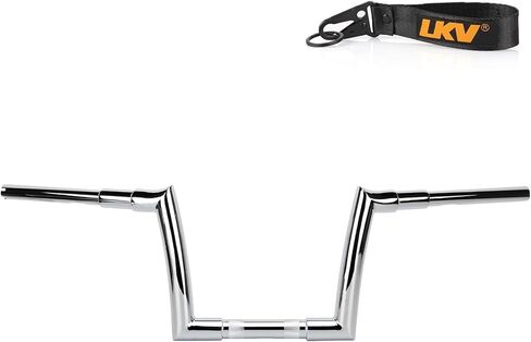 LKV 10 بوصات ارتفاع 1.5 بوصة مقود شماعة Fat Ape 1.25 بوصة مشبك كروم DNA Monster Meathook مقبض بار متوافق مع Harley Road Glide FLTRX Special FLTRXS Ultra FLTRU Limited FLTRK CVO Ultra FLTRUSE in Kuwait