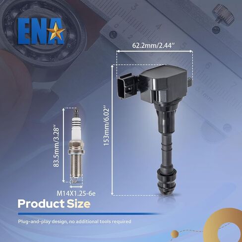 مجموعة من 6 ملفات إشعال وقابس إيريديوم سبارك 3.5 V6 متوافق مع نيسان ألتيما ماكسيما باثفايندر فرونتير كويست إنفينيتي I35 G35 FX35 QX4 2002 2003 2004 2005 2006 2007 2008 يستبدل # UF349 in Kuwait