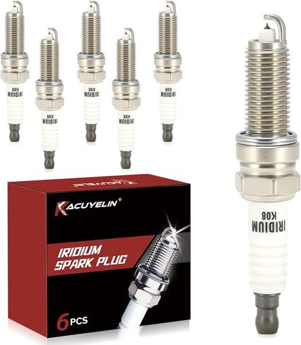 Iridium Spark Plugs 93175 Set of 6 Fit for 08-17 Honda Accord 3.5 Odyssey Pilot,Jeep Grand Cherokee 3.6 Wrangler Dodge Charger Durango Journey,Kia Sedona Sorento,Chrysler Town & Country #LKR7DIX-11S in Kuwait