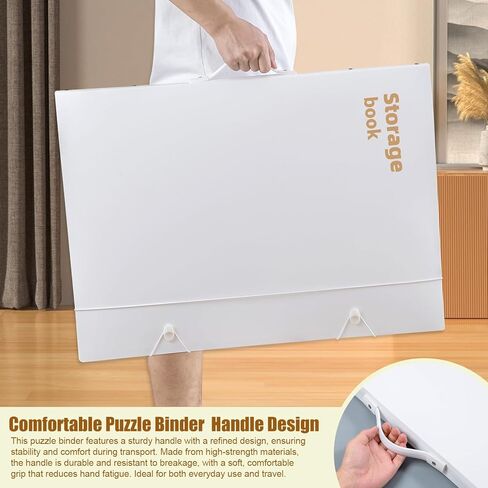 Puzzle Storage Folder Keeper Case,Portable Puzzles Organizer Accessory, Large Capacity 20x28in Puzzle Album Book Holder Portfolio,1000-Pieces for Jigsaw Enthusiasts Storage Binder Saver in Saudi Arabia