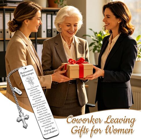 Christian Retirement Gift for Woman Man 2026, Retirement Blessings Bookmarks for Reading Woman Man Coworkers, Happy Retirement Devotional for Women Friends, Religious Happy Retired Going Away Gifts in Saudi Arabia