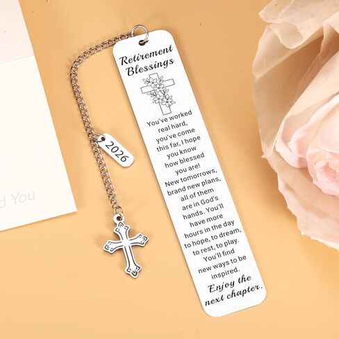 Christian Retirement Gift for Woman Man 2026, Retirement Blessings Bookmarks for Reading Woman Man Coworkers, Happy Retirement Devotional for Women Friends, Religious Happy Retired Going Away Gifts in Saudi Arabia