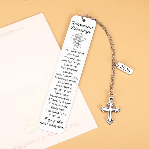 Christian Retirement Gift for Woman Man 2026, Retirement Blessings Bookmarks for Reading Woman Man Coworkers, Happy Retirement Devotional for Women Friends, Religious Happy Retired Going Away Gifts in Saudi Arabia