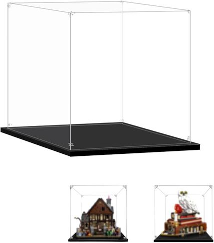 Acrylic Display Case for Lego 21341 The Sanderson Sisters' Cottage, 13.8x12.6x11.8inches (35x32x30cm), Dustproof Protection Clear Showcase in Kuwait