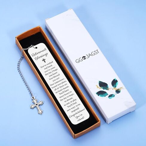 Retirement Gift for Woman Happy Retirement Gifts for Women Men Principal Coworker Leaving Gifts for Women Farewell Going Away Goodbye Gift Cross Metal Bookmark in Kuwait