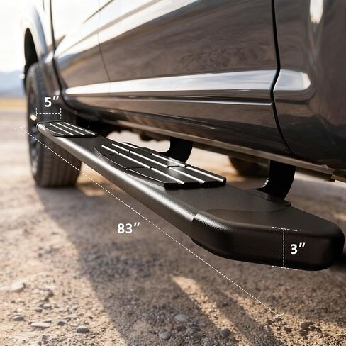 لوحات تشغيل YZONA متوافقة مع 2009-2014 Ford F150 SuperCrew Cab، قضبان جانبية من سبائك الألومنيوم Nerf in Kuwait