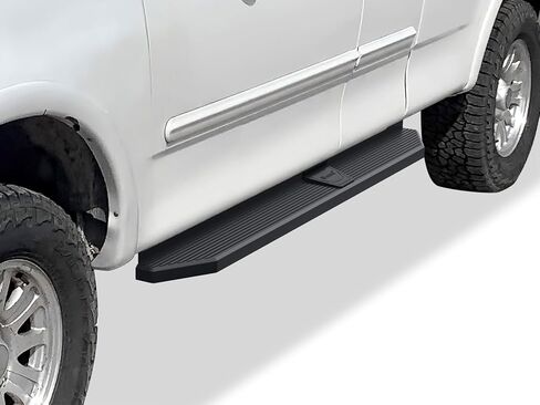 Tuxtreme 6 بوصة (نمط مسطح مطلي بمسحوق أسود غير قابل للصدأ) شريط جانبي للجري متوافق مع Ford F150 1999-2003 Super Cab 4 أبواب (يشمل 04 تراث) وF250LD 1999-2003 3 أبواب خفيفة فقط in Kuwait