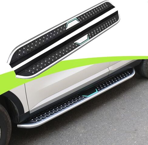 2Pcs Aluminum Running Boards Fixed Nerf Bars Side Steps with Brackets Fit for Genesis GV80 JX1 2021 2022 2023 2024 2025 (60) in Saudi Arabia