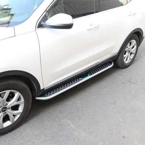 2Pcs Aluminum Running Boards Fixed Nerf Bars Side Steps with Brackets Fit for Genesis GV80 JX1 2021 2022 2023 2024 2025 (60) in Saudi Arabia