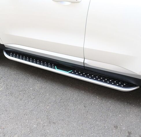 2Pcs Aluminum Running Boards Fixed Nerf Bars Side Steps with Brackets Fit for Genesis GV80 JX1 2021 2022 2023 2024 2025 (60) in Saudi Arabia