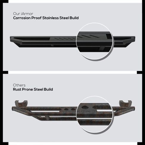 Tuxtreme 6.5in Side Stainless Steel Running Boards Compatible with Chevy Silverado GMC Sierra 1500 2500 1999-2006 Regular Cab & 2500 HD 3500 01-06 & Classic 07 (Nerf Bars Side Steps Side Bars) in Kuwait