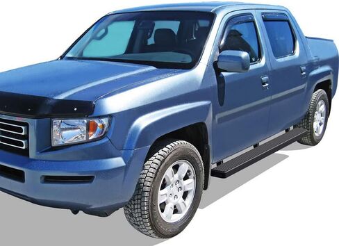 Tuxtreme Running Boards 5 inches Matte Black Compatible with Honda Ridgeline 2006-2014 Crew Cab Stainless Steel (Nerf Bars Side Steps Side Bars) in Kuwait
