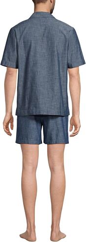 Lands' End Men's Short Sleeve Essential Short Sleep Set in Saudi Arabia