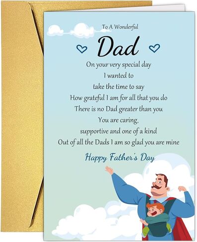 Funny Dad Joke Fathers Day Card for Dad Bonus Dad, Humorous Father's Day Card Gift from Daughter Son Kids - What Does This Light Mean On My Car in Saudi Arabia