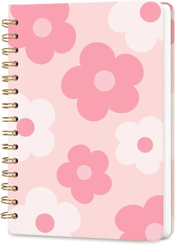 Lined Spiral Journal Notebook for Women, A5 College Ruled Spiral Notebook for Work, Hardcover with Elegant Design for Note-Taking, 5.5 * 8.25 inch, 160 Pages, Explosive Cat in Saudi Arabia