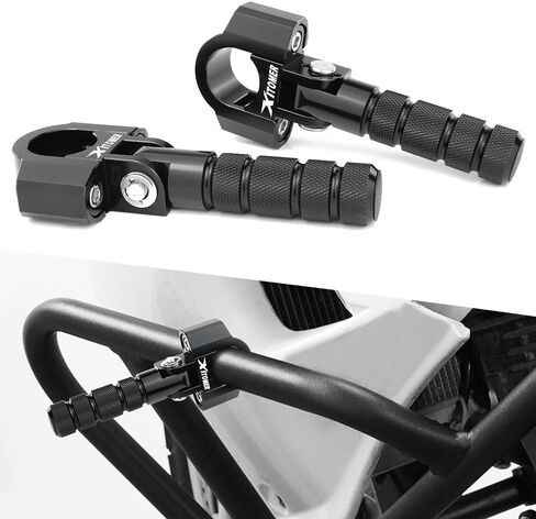 Xitomer 22-28mm Motorcycle Foot Pegs Compatible with 7/8-1-1/8inch Crash Bar Tubing Crash Bar Tubing Footrest Footpeg forward Footpeg Relex Fit for Tuono V4 1100/Pan America 1250 /MONSTER 600/750 in Kuwait