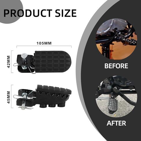 Dirt Bike Foot Pegs for Hawk 250,Motorcycle Footpegs Pedal for Hawk 250cc in Kuwait