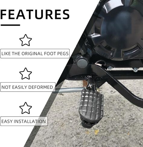Dirt Bike Foot Pegs for Hawk 250,Motorcycle Footpegs Pedal for Hawk 250cc in Kuwait