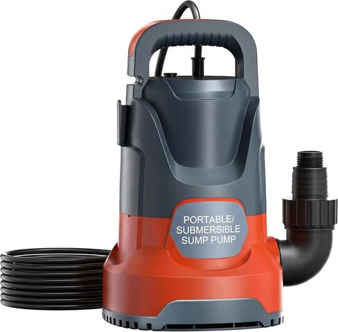 Sump Pump 1/4 HP Submersible Water Pump, Utility Pump Portable Water Transfer Pump for Swimming Pool Garden Pond Basement With 16ft Power Cord in Saudi Arabia