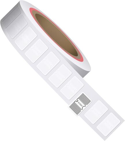 Ultra Small UHF TAG Sticker H2515,Rewritable Adhesive Inlay Label,AlienH10 25X15mm ISO18000-6C Long Range860-960mhz EPC Class1 Gen2 for Warehouse Management（Pack of 100 in Saudi Arabia