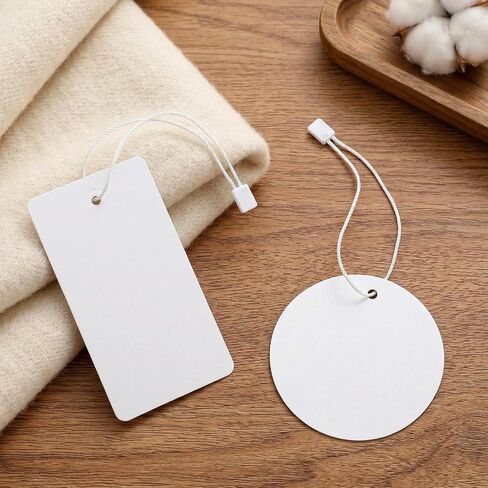 2000 Pieces Hang Tag Nylon Strings with Gold Metal Ground Safety Pins, 7" White Nylon Snap Lock Pin Loop Fastener Hook Ties for Clothes Tags, Price Tags, Luggage Label, Easy and Fast to Attach in Kuwait