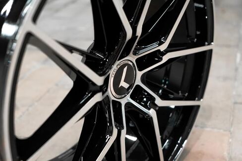 KRAZE Evolve KR196 Gloss Black/MACHINED FACE 19X8.5 5-112 40MM 66.56MM in Saudi Arabia