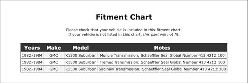 Manual Transmission Shift Shaft Seal Compatible With GMC K1500 Suburban 1984 1983 1982 P-5272738 in Kuwait
