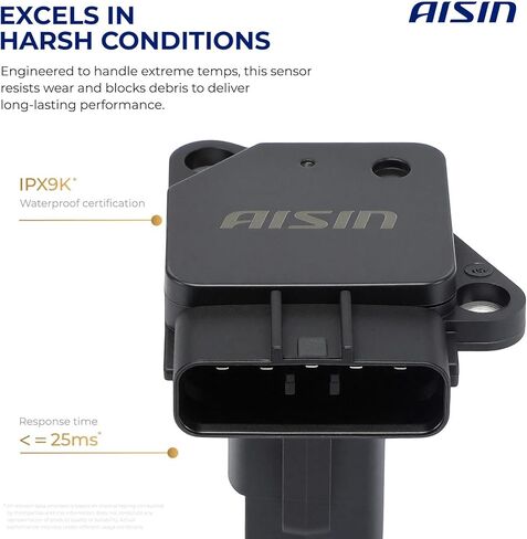 مستشعر AISIN AFTERMARKET MAFT-00273 لتدفق الهواء الشامل (MAF) - متوافق مع Lexus GS460 2008-2011، LS460 2007-2017، LS600h 2008-2016 - مع 5 دبابيس in Kuwait