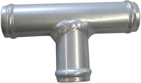 Universal 1" Aluminum Coolant T-Pipe Fitting 3-Way Radiator Fitting Hose Splice Silver in Saudi Arabia