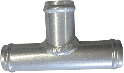 Universal 1" Aluminum Coolant T-Pipe Fitting 3-Way Radiator Fitting Hose Splice Silver in Saudi Arabia