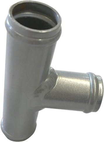 Universal 1" Aluminum Coolant T-Pipe Fitting 3-Way Radiator Fitting Hose Splice Silver in Saudi Arabia