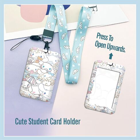 مجموعة هدايا قرطاسية لطيفة Kawaii Back to School بما في ذلك دفتر الملاحظات وقلم الرصاص Cas وقلم حبر جاف وملصقات حامل شارة الهوية وسلسلة المفاتيح المرجعية (الأزرق) in Kuwait