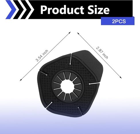 2 PCS Car Wiper Arm Hole Protection Pad, Wiper Dustproof Cover Protective Guards, Wiper Hole Anti-Block Anti-Leaf Hexagon Seal Cover, Universal for Cars SUVs Trucks in Saudi Arabia
