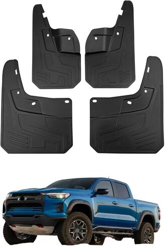 Mud Flaps Splash Guards for Chevrolet Colorado 2023-2024 Front and Rear 1 Set Mud Guards in Saudi Arabia