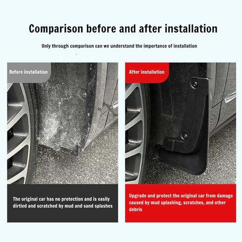 Mud Flaps Splash Guards for Chevrolet Colorado 2023-2024 Front and Rear 1 Set Mud Guards in Saudi Arabia