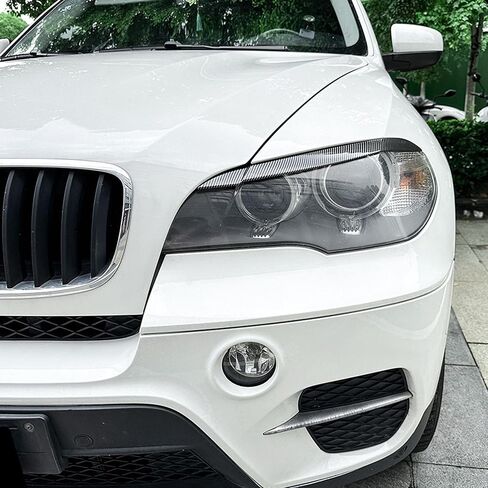 2008-2013 X5 E70 Headlight Car Eyelids Front Set Lamp Covers Eyebrows for BMW Parts (Carbon Fiber Color) in Saudi Arabia