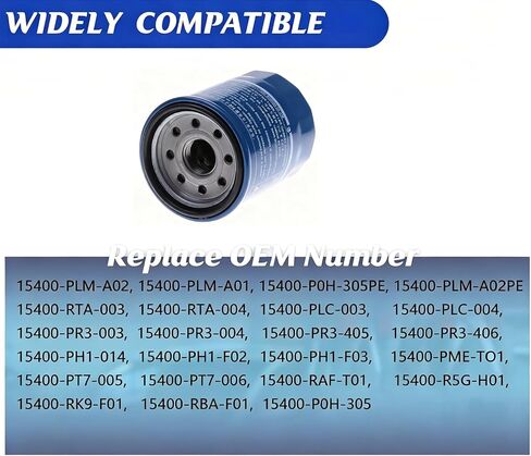 HuaviRise15400-PLM-A02 15400-PLM-A01 Oil Filter Replacement, Engine Oil Filters for Honda Acura TLX RDX Civic Pilot (3 Pack) in Saudi Arabia