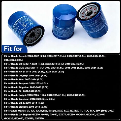 HuaviRise15400-PLM-A02 15400-PLM-A01 Oil Filter Replacement, Engine Oil Filters for Honda Acura TLX RDX Civic Pilot (3 Pack) in Saudi Arabia