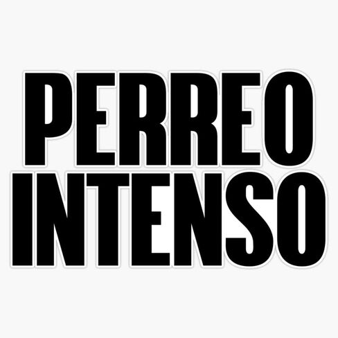 Reggaeton Perreo Intenso Black Version Decal Vinyl Bumper Sticker 5" in Saudi Arabia