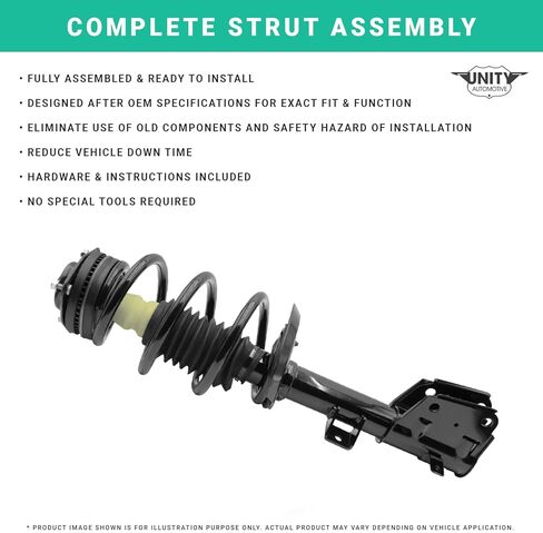 UNITY AUTOMOTIVE 11288 مجموعة دعامة أمامية يمين كاملة 2010-2012 هيونداي سانتا في in Kuwait