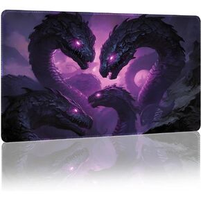 Fantasy Game Mat Compatible with MTG, TCG – 24"x14" Playmat with Stitched Edges for Trading Card Games, Board Games & Desk Use(Leafshade,No Game Zones) in Saudi Arabia