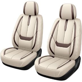 Car Seat Cover for Audi A4 1998-2024,Premium Faux Leather Seat Cover | Breathable Waterproof Sports Drive in Style,Easy to Install Seat Covers (Front Pair/Black) in Saudi Arabia