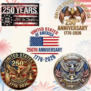 5pcs 250th Anniversary USA Car Decal Sticker,7.85 in American Patriotic 4th of July 1776–2026 for Car,Truck,SUV,Window,Laptop,250 Years American Independence Decorations Bumper Stickers in Saudi Arabia