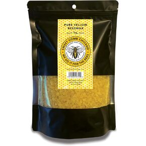 Sweet Comb Chicago Pure Yellow Beeswax Pellets, 1lb (454g), Natural Beeswax for DIY Crafts and Candle Making in Saudi Arabia