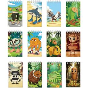 Brainrot Pocket Note Pads 12PCS, 4x2.7 Inch Mini Spiral Notebooks for Kids- Cute Small Notebook Set Ideal for Brainrot Party Favors, Work & School in Saudi Arabia