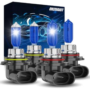 المصباح الأمامي مناسب لسيارة Chevy Colorado 2004 2005 2006 2007 2008 2009 2010 2011 2012 مجموعة المصابيح الأمامية ذات الشعاع المنخفض، 6000K لمبة هالوجين بيضاء خفيفة 65 وات، سطوع 300%، 4 عبوات in Kuwait