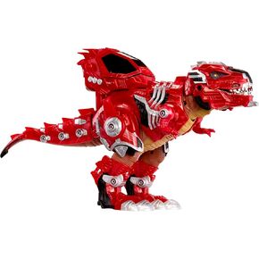 Armor-Up T-Rex Dinosaur Ajax Toy Figure with 7 Removable Armor Pieces, Tail-Triggered Chomp, Pilot Pod Compatible, 8.7" Hx17.9 L, Kids, Boys, Girls, Ages 6+ in Saudi Arabia