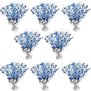 8 Pack Metallic Star Spray Centerpieces for Tables - Bulk 12.4" Foil Fountain Table Decorations for Large Events, Graduation 2026, Wedding Reception （ Black Glod） in Saudi Arabia